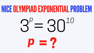 Interesting Olympiad Exponential Problem | Logarithmic and Index Notation