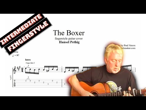 The Boxer TAB - acoustic fingerstyle guitar tabs (PDF + Guitar Pro)