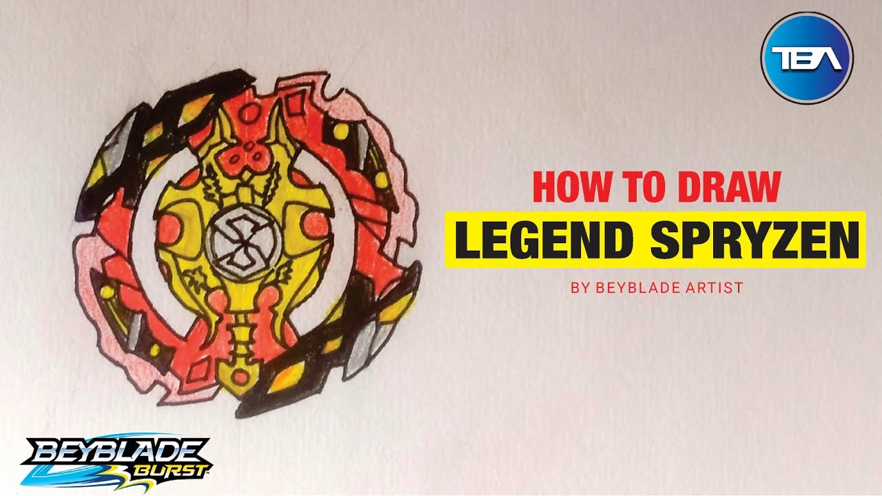 how to draw legendary beyblade