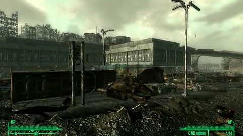 Fallout 3: Biggest explosions ever! (The Car Lot Surprise)