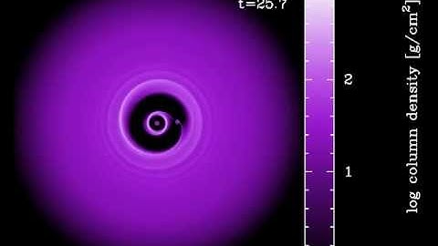 A 25 Jupiter mass planet embedded in a low-surface density disc