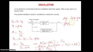 Unit 3 Video9 Oscillator Part1