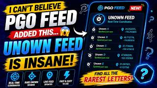 PGO Feed Just Added UNOWN FEED Real-Time UNOWN Coordinates Are Here