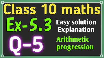 Ex 5.3 Q-5 maths || CLASS 10 || Chapter 5 | AP | The first term of an AP is 45 || NCERT | CBSE maths
