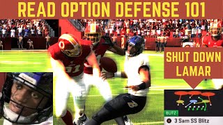 THE BEST READ OPTION DEFENSE. HOW TO STOP LAMAR JACKSON AMD THE INFAMOUS READ OPTION SCHEME