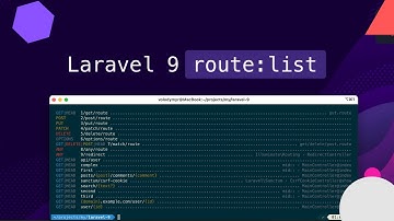 Laravel 9 New route:list console view
