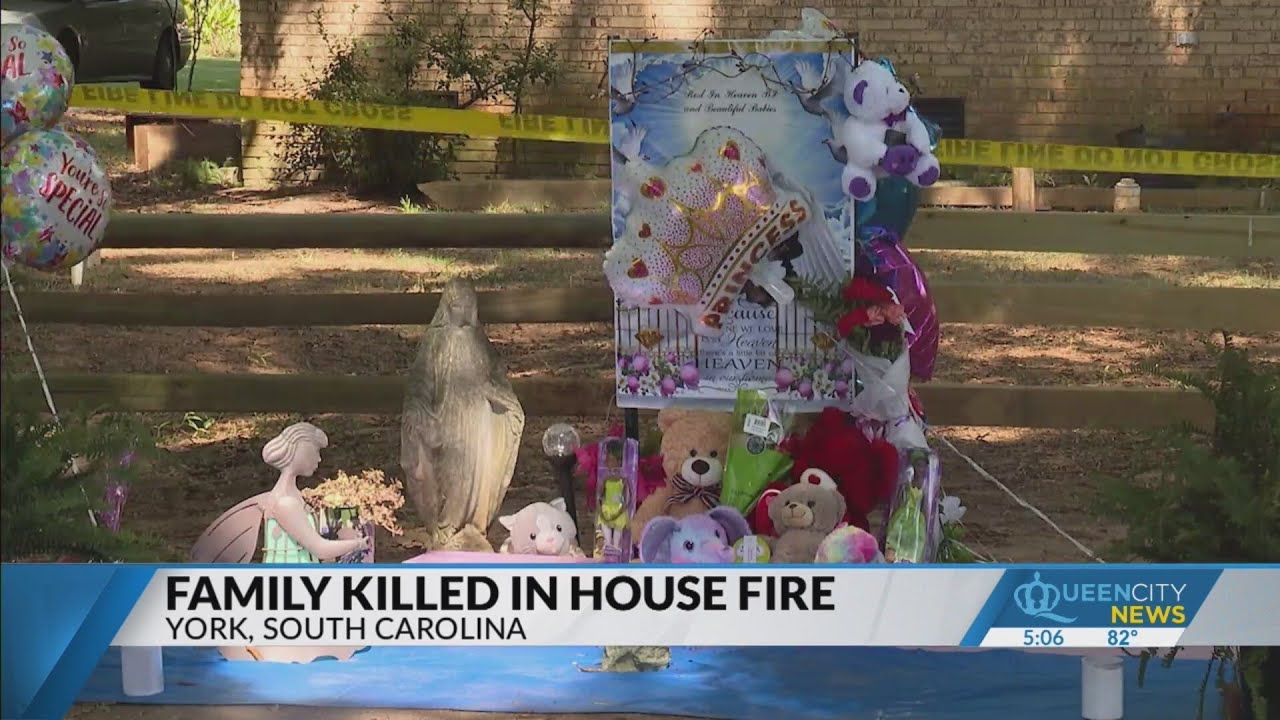 Father and two young daughters killed in York house fire - YouTube