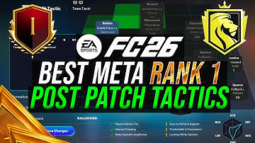 *POST PATCH* Best META 15-0 Rank 1 Custom Tactics & Formations in FC 26
