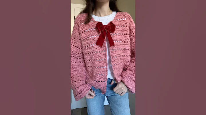 crochet cardigan 🎀 #crochet #crochetcardigan #cardigan #crochettutorial #crochetpattern