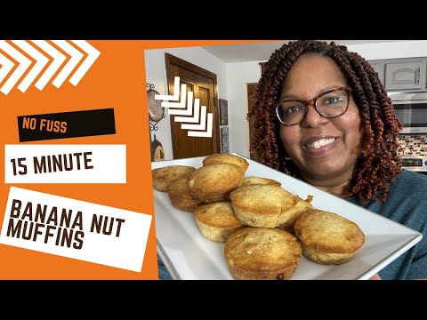 How to Make Moist Homemade Banana Nut Muffins VID 089