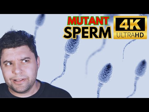 MUTANT SPERM under the microscope looks strange!