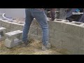 Laying CornerStone retaining Wall Blocks by Vern Dueck