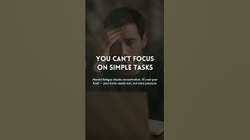 5 Signs You’re Mentally Exhausted (Not Lazy) 😔 | Mental Health Motivation #shorts #motivation