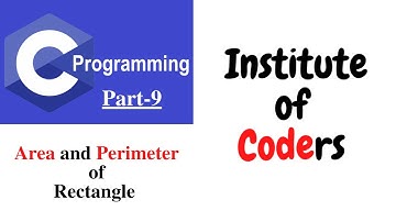C Bangla Tutorial 9: Area and Perimeter of Rectangle