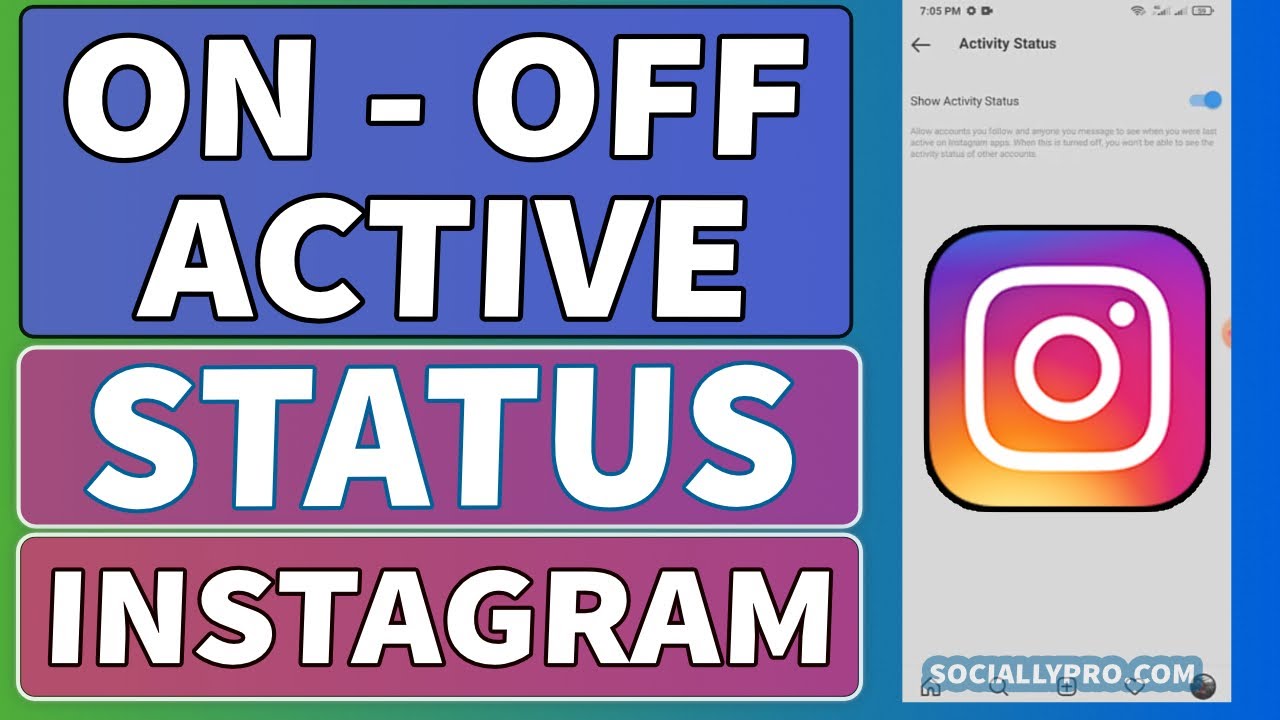 How to turn on or off active status on instagram 2022 youtube