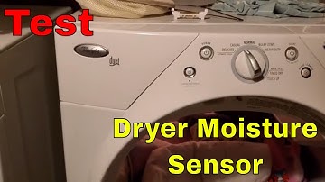Test Dryer Moisture Sensor Whirlpool Duet