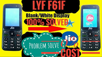Lyf F61F White display 100% problem solved