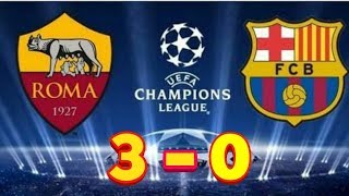 Barcelona vs as roma 0-3 (4-4) extended ...
