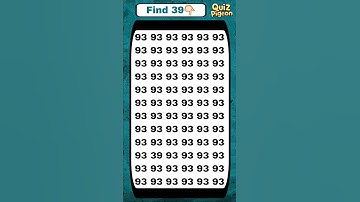 Find The Number 39 #puzzle #quiztime #numberpuzzle #quizgames