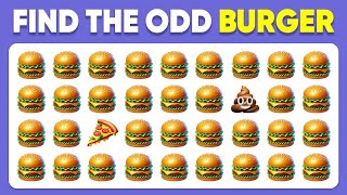 Find The Odd Emoji Out 🍔☄️!! Spicy Quiz🌶️🍕