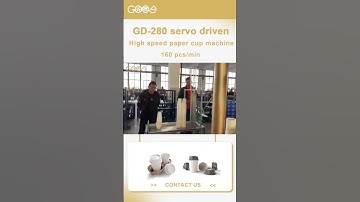 new arrival high speed paper cup Machine GD-280 servo driven 160 PCs/min