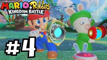 Mario + Rabbids Kingdom Battle - Gameplay Walkthrough Part 4 - World 1-4!
