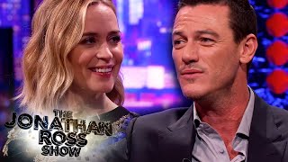 Video thumbnail of "Luke Evans Sings Adele 'When We Were Young' To Emily Blunt | The Jonathan Ross Show"