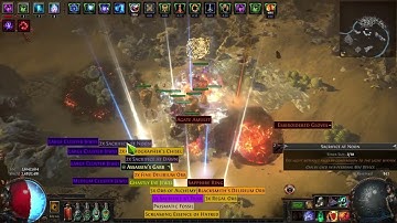 [3.27] "Delirium Farm" T16 Map vs Maw of Mischief Ignite Build / Elementalist PoE