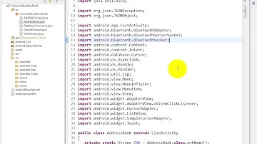 lesson17 06 AddressBook java  package statement, import stateme