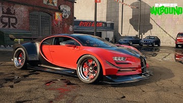 WIDEBODYKIT BUGATTI CHIRON - FASTEST IN NFS UNBOUND - COMPLETE CUSTOMIZATION ||