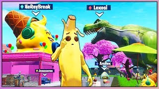 *PROP HUNT* EN LA HELADERIA 🍦 (FORTNITE MINIJUEGOS)