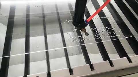 Leapion 6090 co2 laser machine with up down table cut acrylic test video