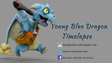 Dragon pen timelapse Zbrush+Keyshot+Photoshop