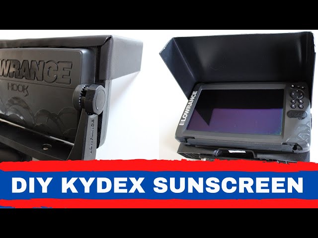 DIY Kydex Visor for Fish Finders - How to Make a Kydex Sun Screen 