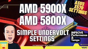 Ryzen 5900x 5800x: Simple Overclock and Undervolt Bios Settings