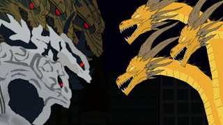 King Ghidorah vs Keizer Ghidorah - Animation (Trailer) GusJung Animations Krub