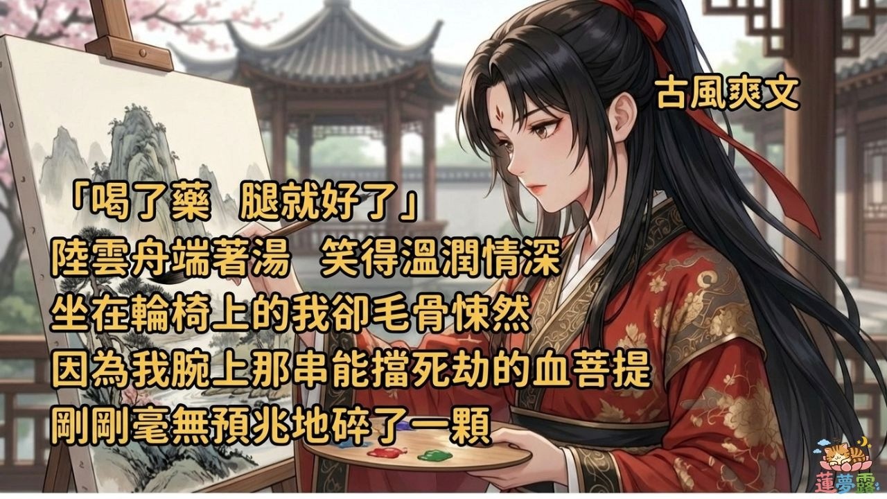 渣夫斷我雙腿逼我代筆？我轉頭聯手瘋批王爺，一幅妖畫送他滿門抄斬！#古言爽文 #黑心蓮 #大女主 #大女主爽文 #人間清醒 #智商在線 #絕地反殺#打臉渣男#復仇