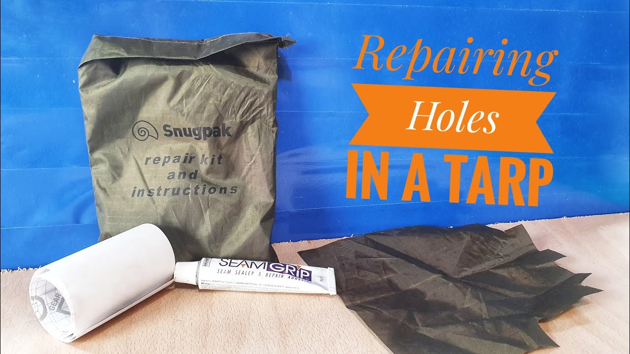 How I Repair Holes In Tarps And Tents - Youtube