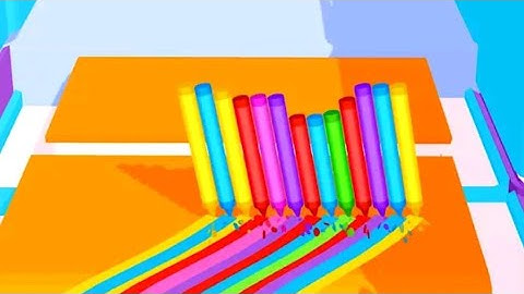 Pencil Rush 3D  MAX LEVEL 🌈🥳 Gameplay All Levels Walkthrough iOS, Android New Game