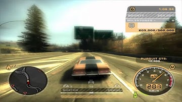 NFS Most wanted police chase heat x7 1080pHD