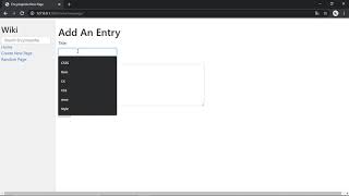 CS50's Web Programming with Python and JavaScript (Project 1)