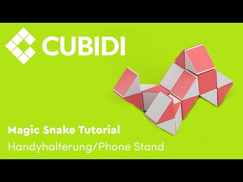 CUBIDI Magic Snake Tutorial – How To – 24 – Anleitung Handy Halterung Magic Snake Puzzle