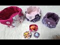 Diy fabric basket in 3 sizeshow to sew fabric basket quick  easy untensilo nhenstoffkorb nhen