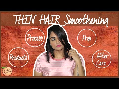 THIN HAIR SMOOTHENING (first time experience) 2019 - YouTube