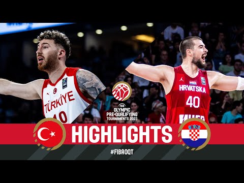 Türkiye 🇹🇷 vs Croatia 🇭🇷  | Final Highlights | FIBA Olympic Pre-Qualifying Tournament 2023 Türkiye