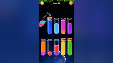 Water Sort Game Level - 43 Without Boosters | Puzzle Games #entertainment #puzzle #games(1)