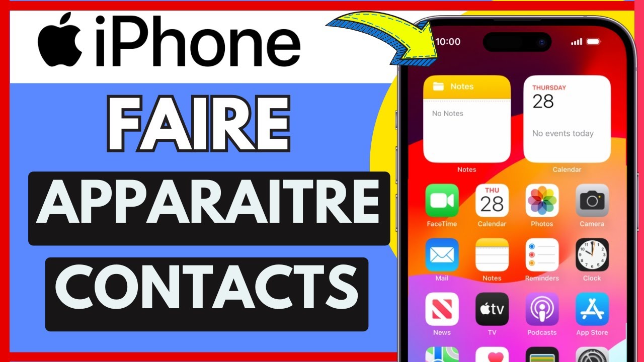 Comment Faire Apparaitre Ses Contacts Sur IPhone ( Très Facile ) - YouTube