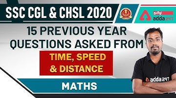 SSC CGL & CHSL 2020 | 15 Previous Year Questions From Time, Speed & Distance