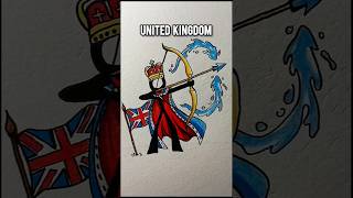 How to draw stickman with country's flags #drawing #art #howtodraw #stickman #draw