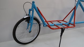 Build A Cargo Bike From Damaged Bicycle | Homemade A Trolley Bike